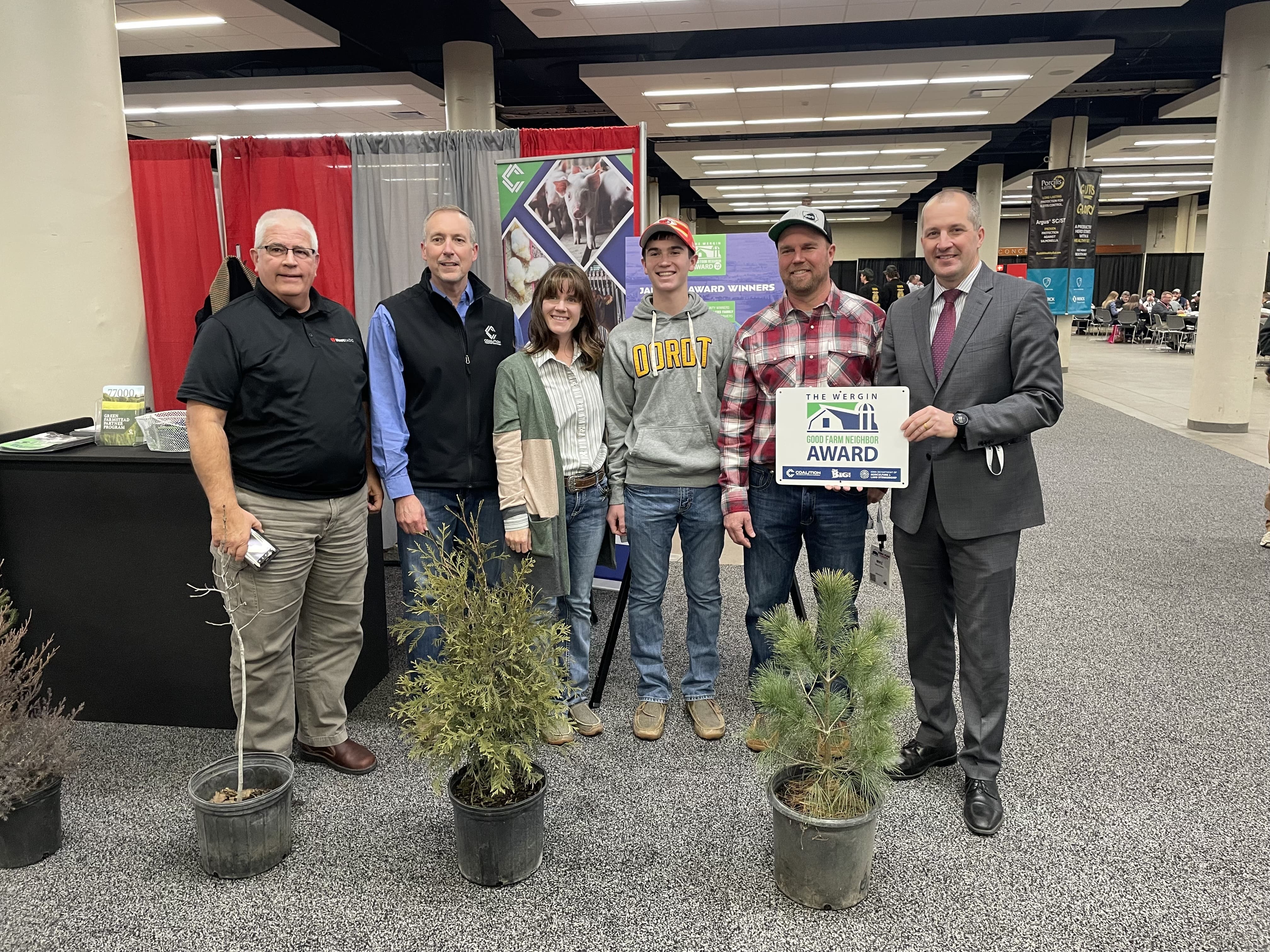 Ehlers Family Receiving Wergin Good Farm Neighbor Award