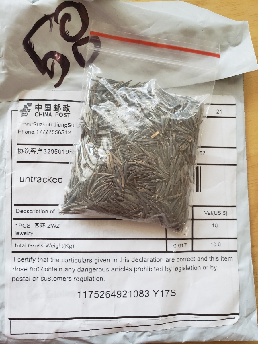 Example of unsolicited seed package